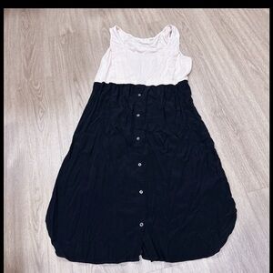 Seraphine Black Casual Scoop Neck Sundress